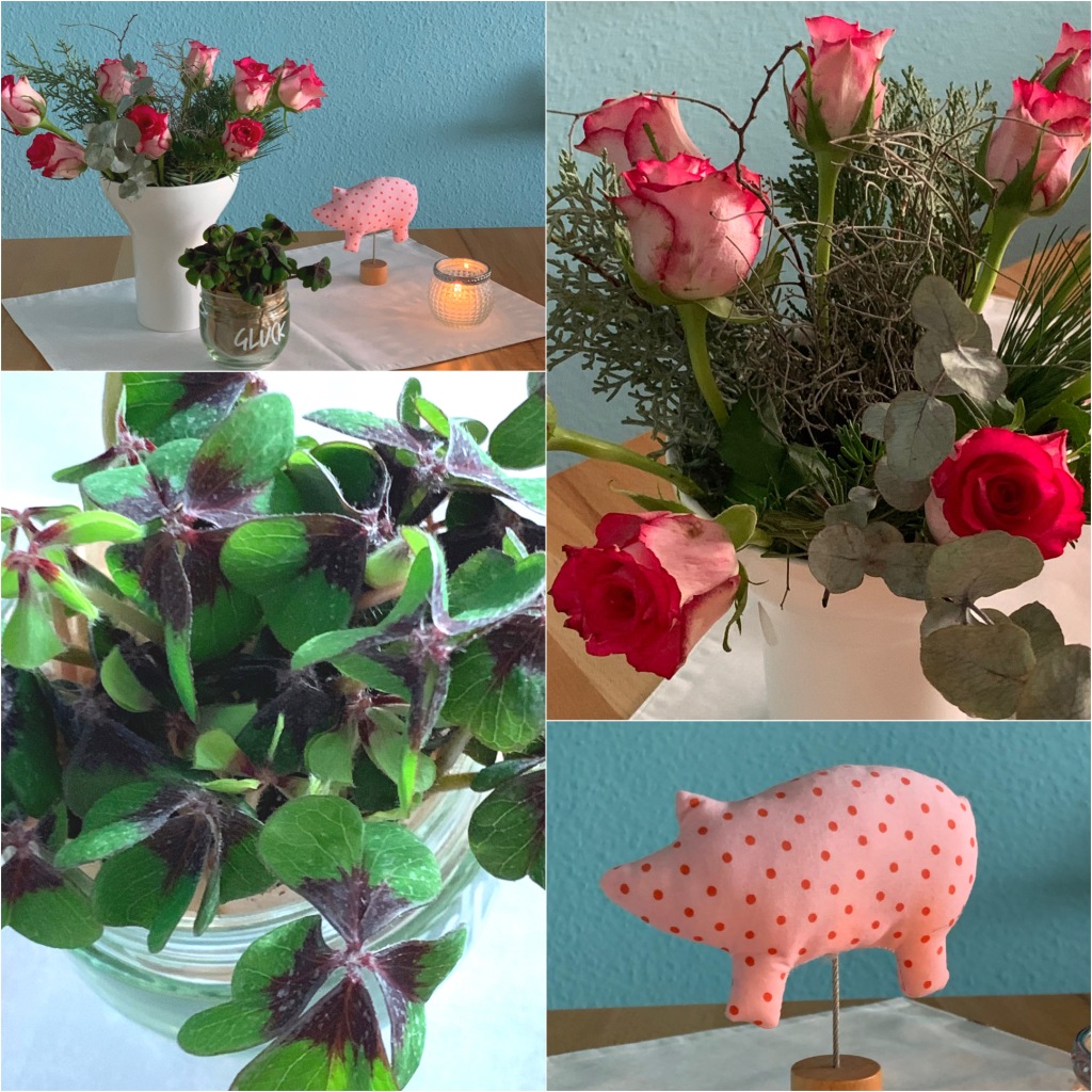 Friday-Flowerday – oder Glücksbringer – und Rosen